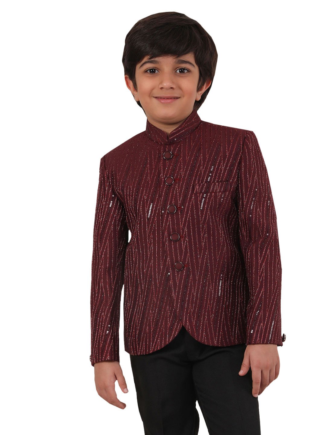 Boys' Maroon Jodhpuri