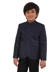 Boys' Navy Blue Jodhpuri