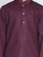 Boys' Purple Kurta and Dhoti Set