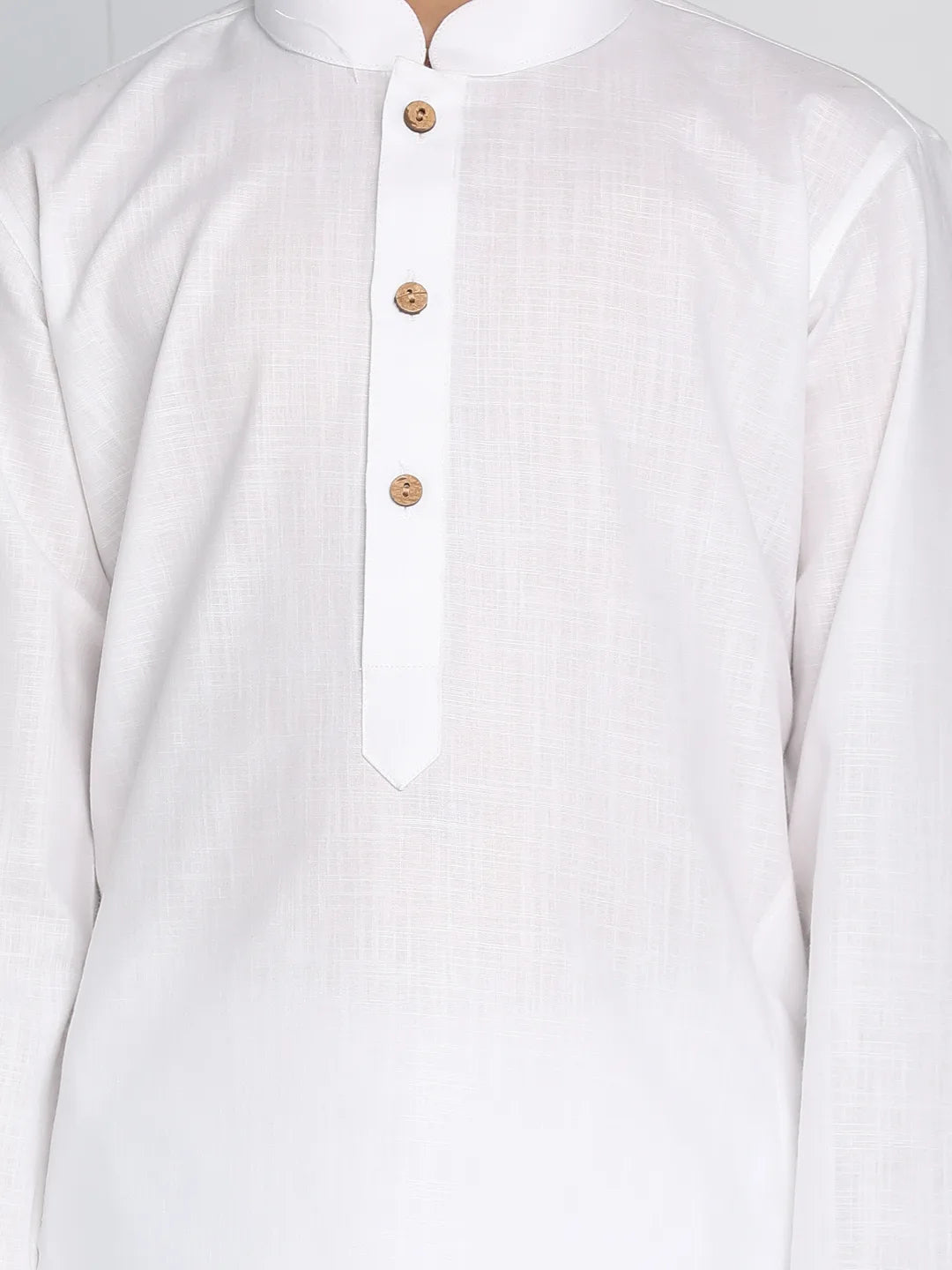 Boys' White Kurta Pyjama Set