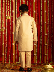 Boys' Mint Green Kurta Pyjama Set