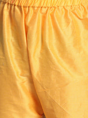 Boys' Yellow Kurta Pyjama Set