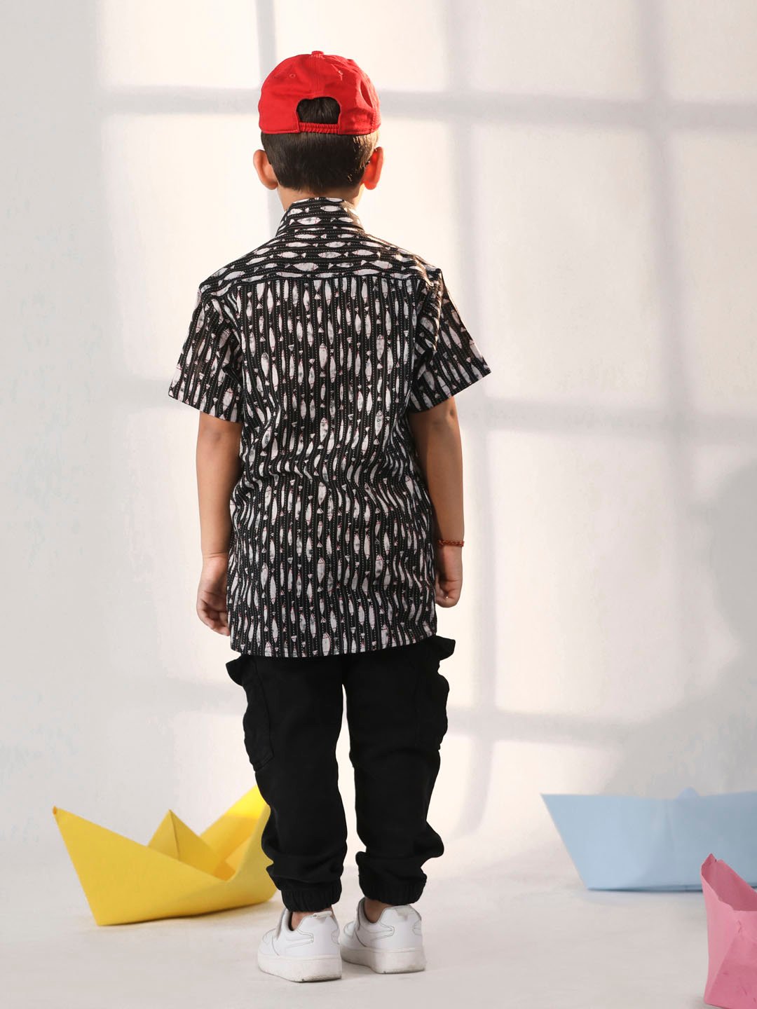 Boys' Black Ethnic Shirt