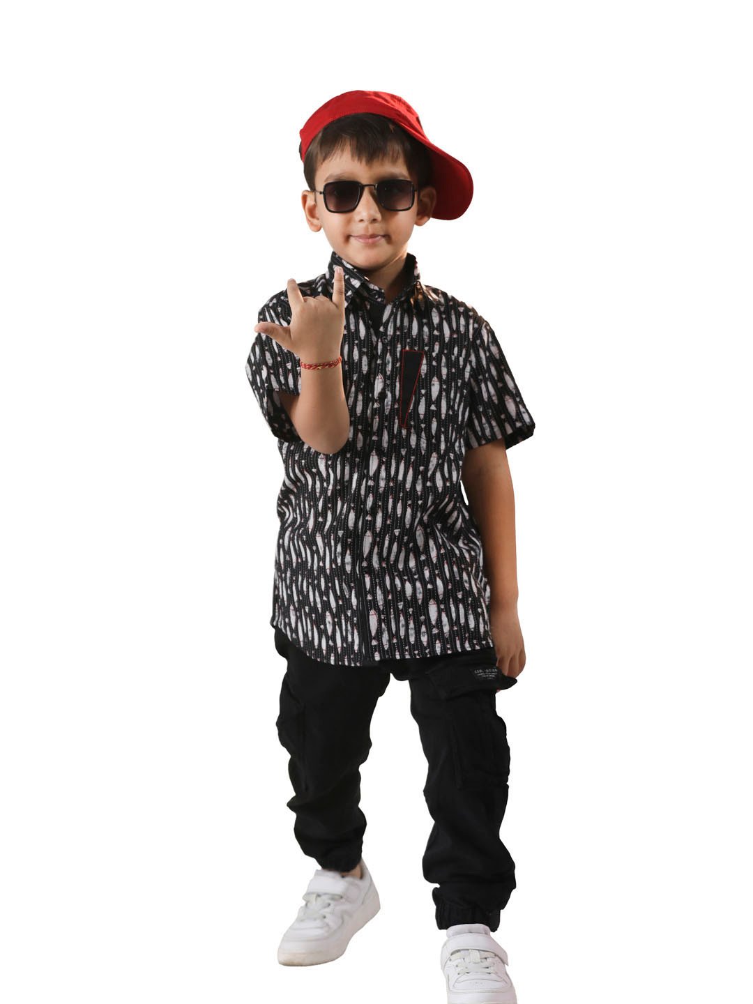 Boys' Black Ethnic Shirt