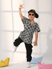 Boys' Black Ethnic Shirt