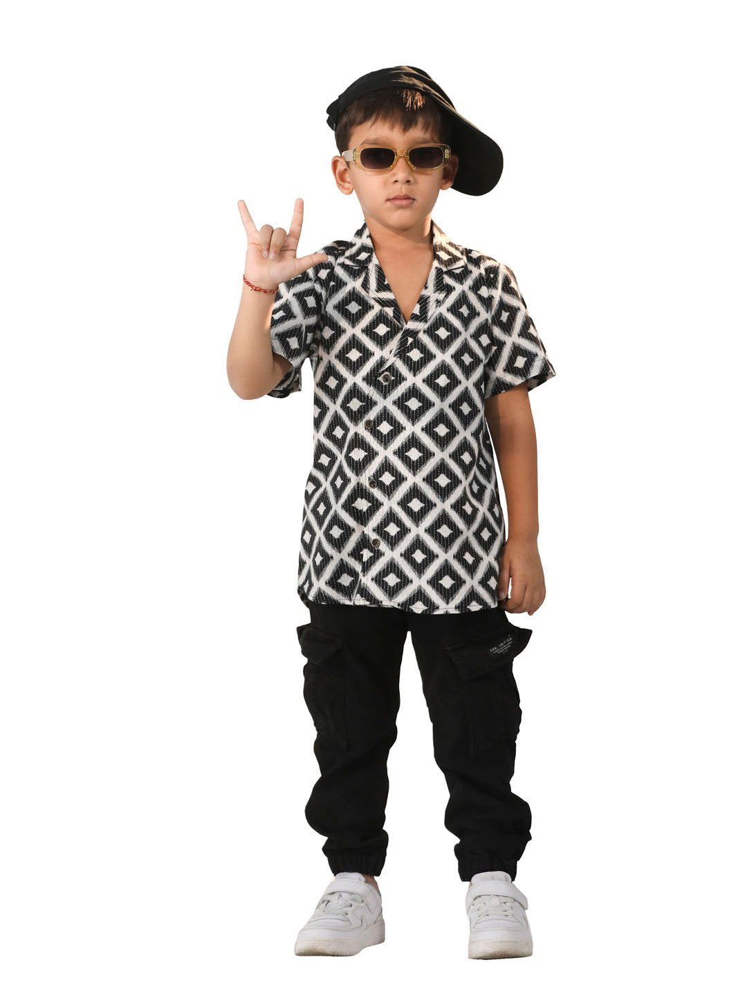 Boys' Black Ethnic Shirt