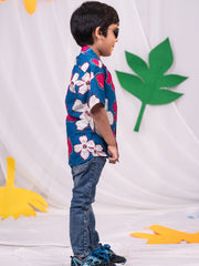 Boys' Blue Ethnic Shirt