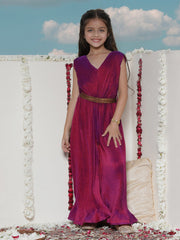 Girls' Purple Jumpsuit