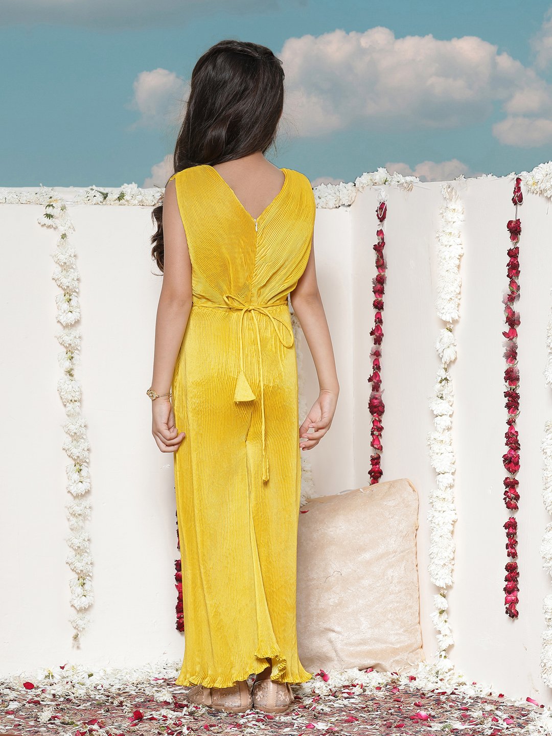 Girls' Yellow Jumpsuit