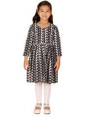 Girls Chikankari Cotton Kurta And Leggings Set