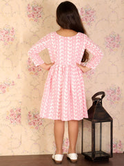 Girls Pink Ethnic Dress