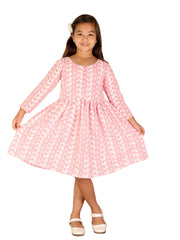 Girls Pink Ethnic Dress