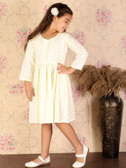 Girls Yellow Ethnic Dress