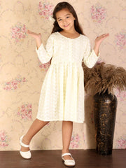 Girls Yellow Ethnic Dress