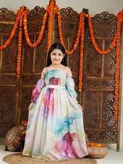 Girls' Multi color Lehenga