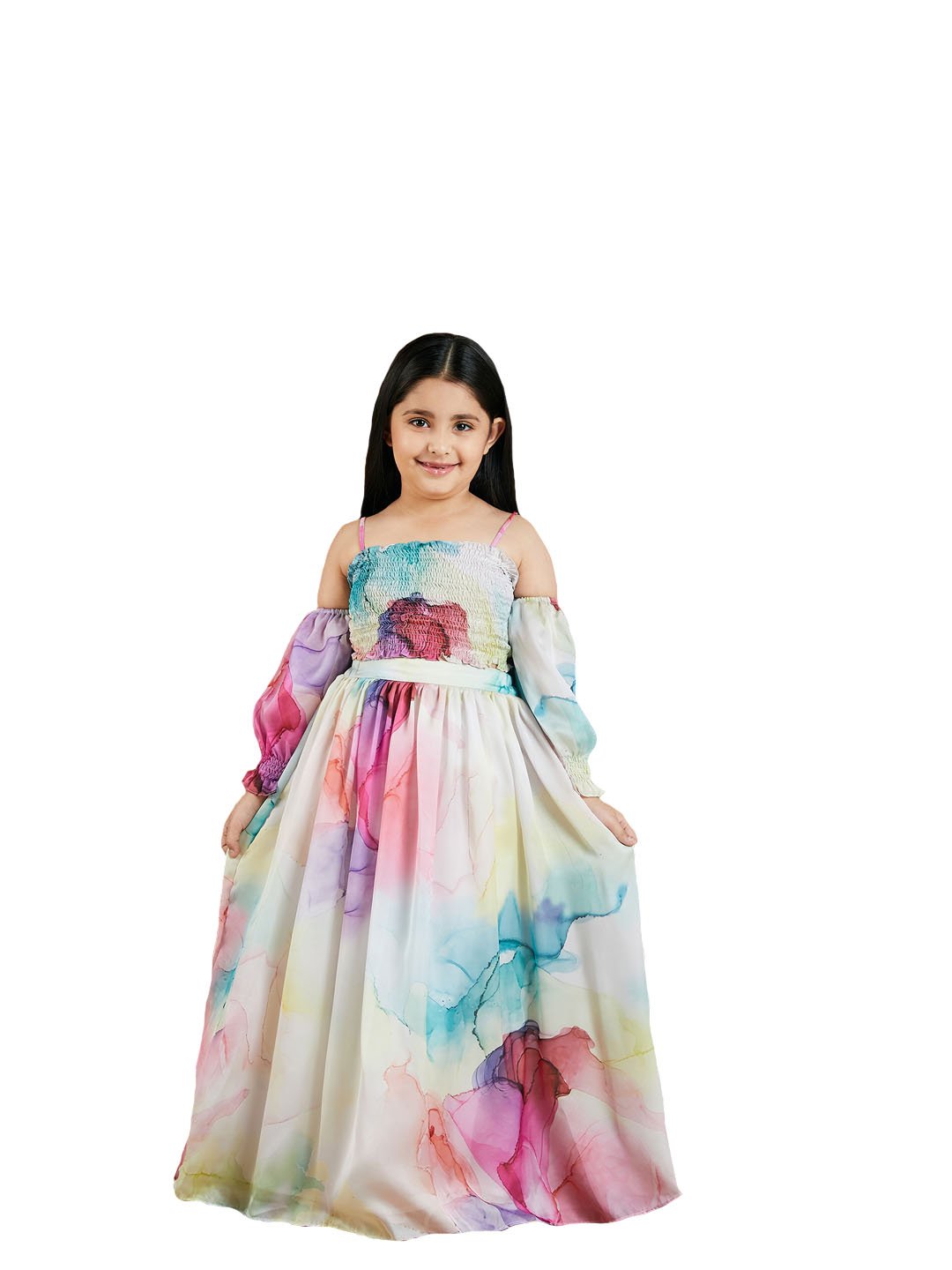 Girls' Multi color Lehenga