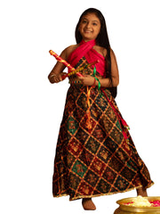 Girls' Multi Color Lehenga Set