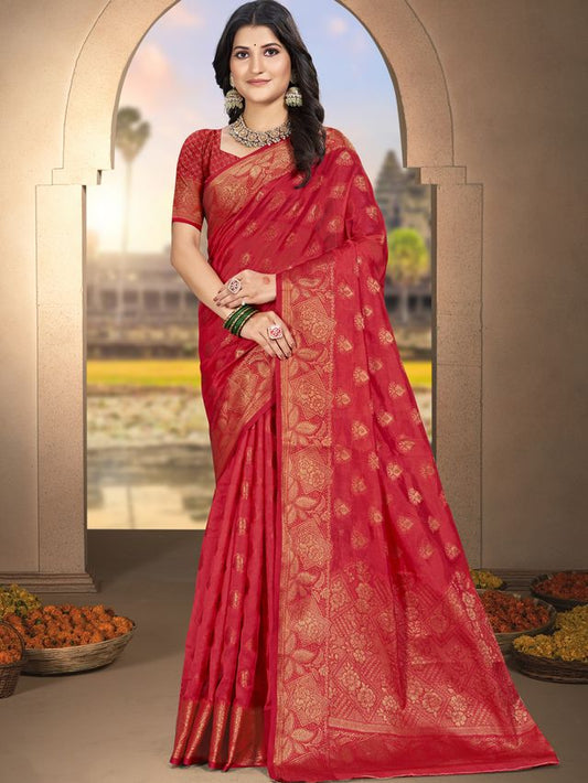 Silk Woven Work Festival Tassle Saree