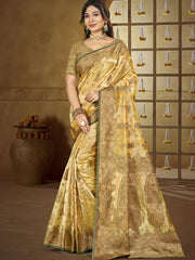 Silk Woven Work Festival Tassle Saree