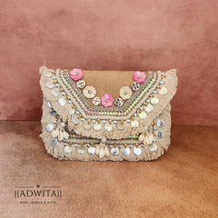 Banjara Bag (Pink and White)