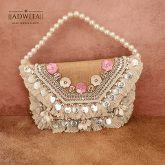 Banjara Bag (Pink and White)