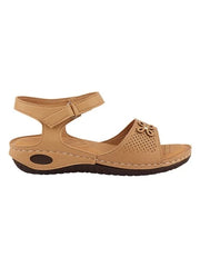 Women's & Girl's Ortho Care Tan Dr Orthopaedic Super Comfort Fit Cushion Sandals