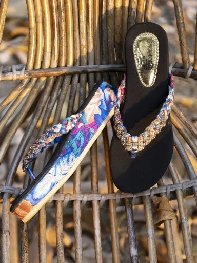 Womens & Girls Multicoloured Embellished Flatforms Heels