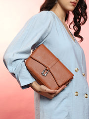 Women's The Hanging Buckle Sling Bag - Terracotta Brown