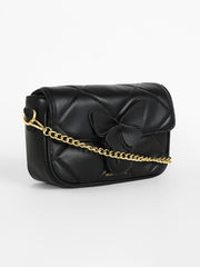 Women's The Quilted Butterfly Shoulder Bag - Midnight Black