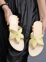 Shoetopia Stylish Casual Yellow Flats For Women & Girls