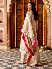 Women's Cream Kurta Set