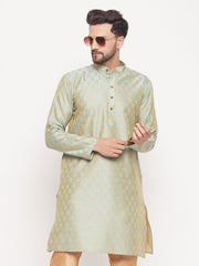 men-mint-green-silk-blend-kurta-1