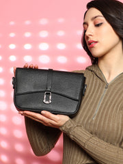 Women's The Hanging Buckle Sling Bag - Midnight Black