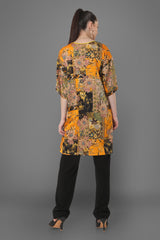 Aliyah Abstract Floral Printed Tunic