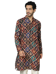 Men's Purple Muslin Kurta