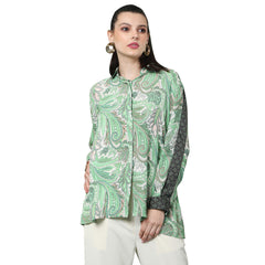 Jade Printed Paisely Shirt