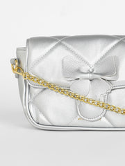 Women's The Quilted Butterfly Shoulder Bag - Chalice Silver