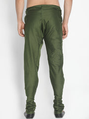 Men's Green Viscose Blend Pyjama