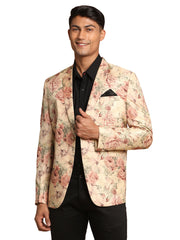 Men's Brown Silk Blend Blazer