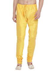 Men's Yellow Silk Blend Pyjama