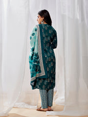 Women's Green Kurta Set