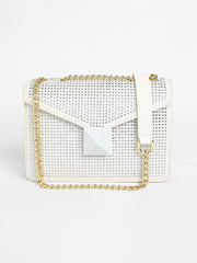 Women's The Stud Sling Bag - Ivory White