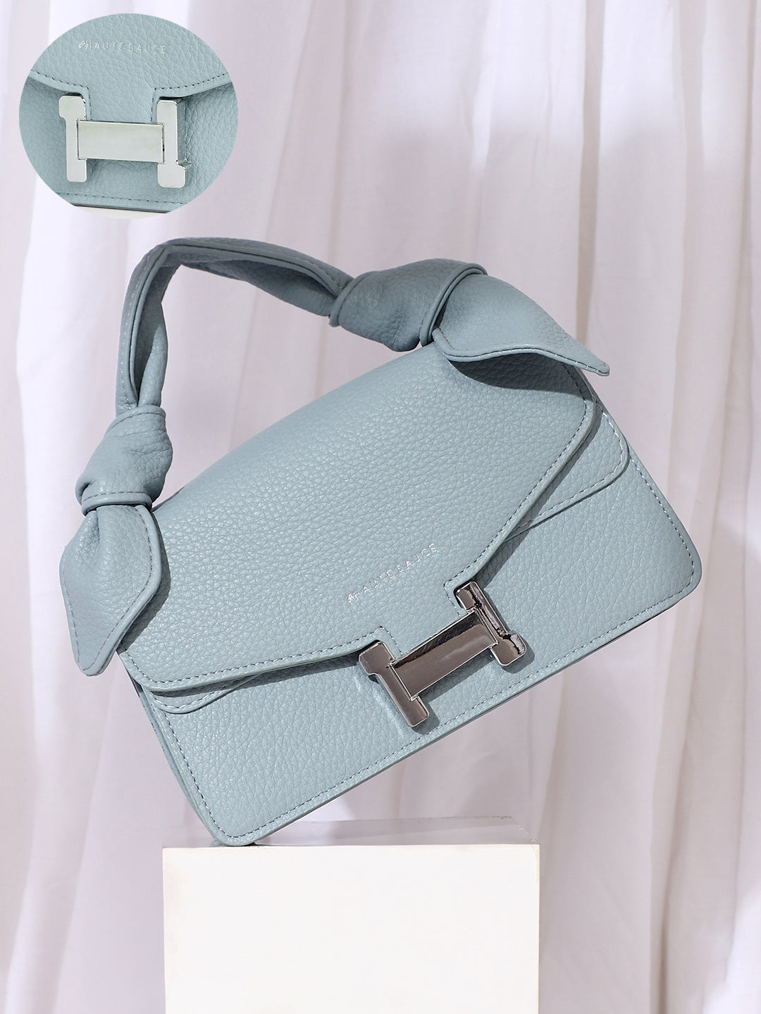 Women's The Monogram Sash Hand Bag - Powder Blue