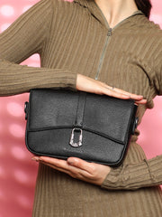 Women's The Hanging Buckle Sling Bag - Midnight Black