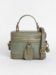 Women's The Velvet Oval Bucket Bag - Olive Green