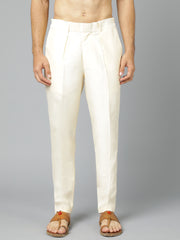 Men's Cream Viscose Pant Style Pyjama