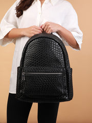 Women's The Weave Curve Backpack - Onyx Black