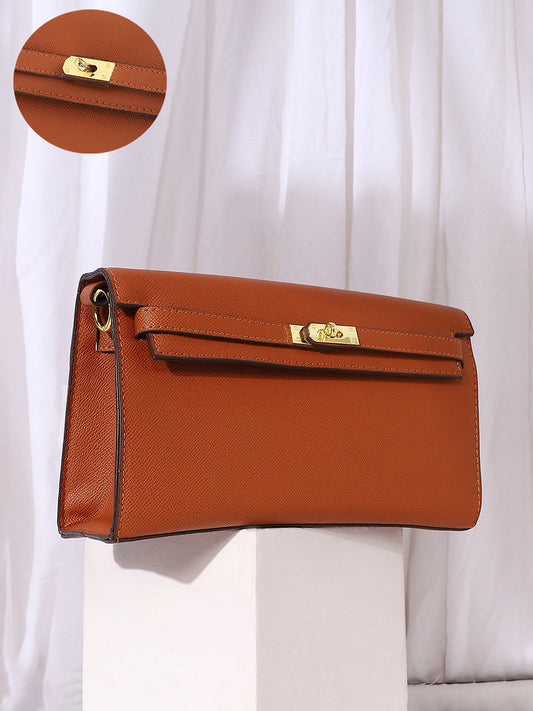 Women's The Overlap Sling Bag - Terracotta Brown