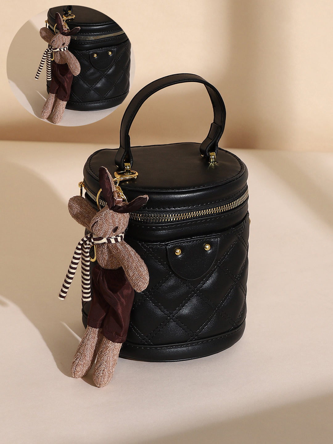 Women's The Quilted Bucket Bag - Midnight Black