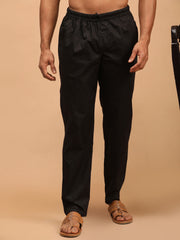 Men's Black Cotton Pant Style Pyjama